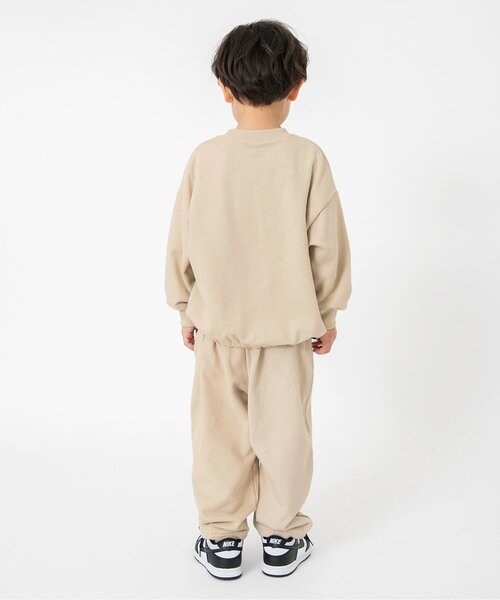 BREEZE（ブリーズ）の「【セットアップ可】バレルシルエットタックパンツ_ジュニア対応（スウェットパンツ・キッズ・グレー/ベージュ/チャコール・90/100/110/120/130/140/150/160）」の12枚目の写真