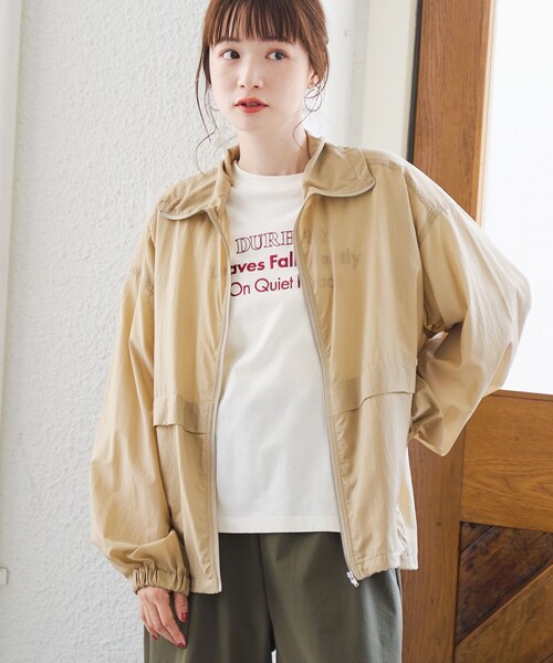 セール】【撥水】シアーリップナイロンスタンドブルゾン（その他