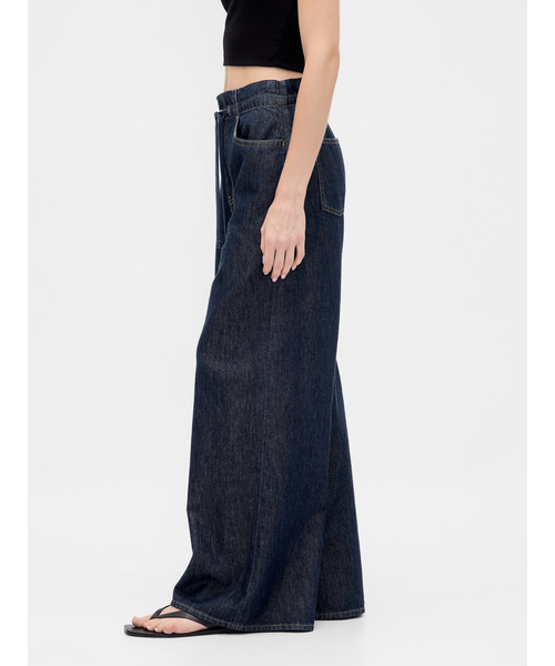 GAP（ギャップ）の「ハイライズ スーパーライト プルオン バギーデニム（デニムパンツ・レディース・インディゴブルー・XS/S/M/L/XXS）」の5枚目の写真