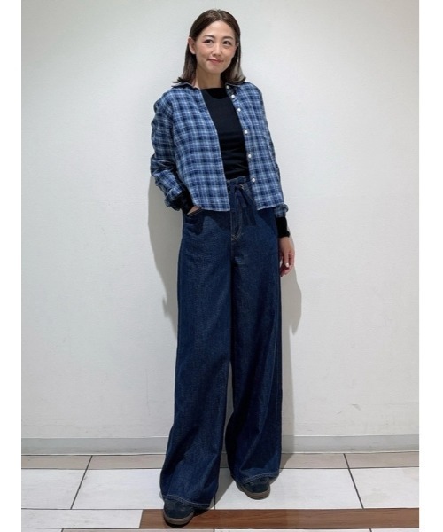 GAP（ギャップ）の「ハイライズ スーパーライト プルオン バギーデニム（デニムパンツ・レディース・インディゴブルー・XS/S/M/L/XXS）」の8枚目の写真