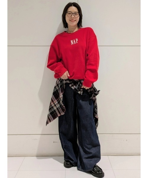 GAP（ギャップ）の「ハイライズ スーパーライト プルオン バギーデニム（デニムパンツ・レディース・インディゴブルー・XS/S/M/L/XXS）」の9枚目の写真