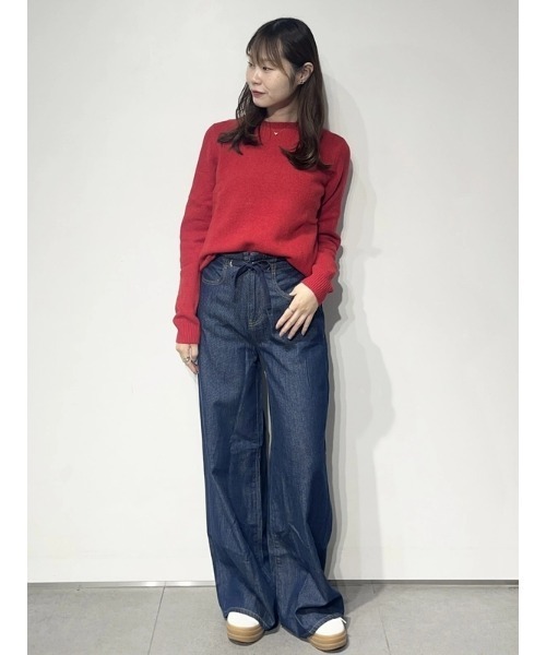 GAP（ギャップ）の「ハイライズ スーパーライト プルオン バギーデニム（デニムパンツ・レディース・インディゴブルー・XS/S/M/L/XXS）」の12枚目の写真