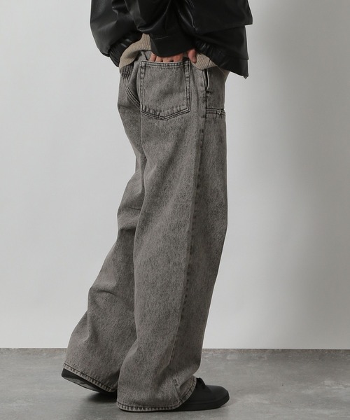 LAKOLE（ラコレ）の「フロントデザインデニムパンツ / 589860（デニムパンツ・メンズ・ブラック/ブルー/グレー・LARGE/MEDIUM/SMALL）」の8枚目の写真