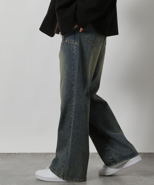 LAKOLE（ラコレ）の「フロントデザインデニムパンツ / 589860（デニムパンツ・メンズ・ブラック/ブルー/グレー・LARGE/MEDIUM/SMALL）」の12枚目の写真