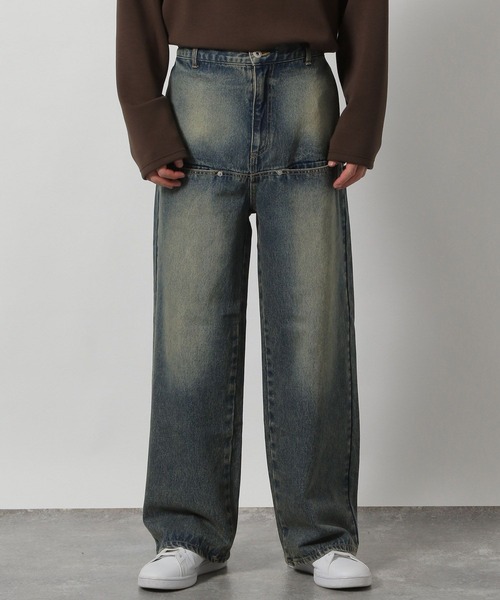 LAKOLE（ラコレ）の「フロントデザインデニムパンツ / 589860（デニムパンツ・メンズ・ブラック/ブルー/グレー・LARGE/MEDIUM/SMALL）」の15枚目の写真