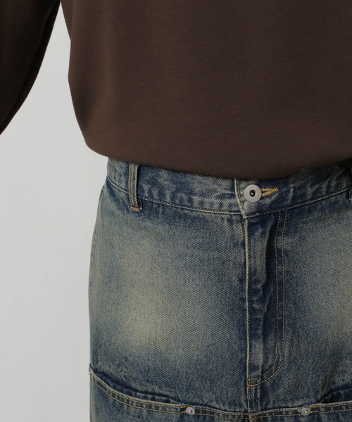 LAKOLE（ラコレ）の「フロントデザインデニムパンツ / 589860（デニムパンツ・メンズ・ブラック/ブルー/グレー・LARGE/MEDIUM/SMALL）」の18枚目の写真