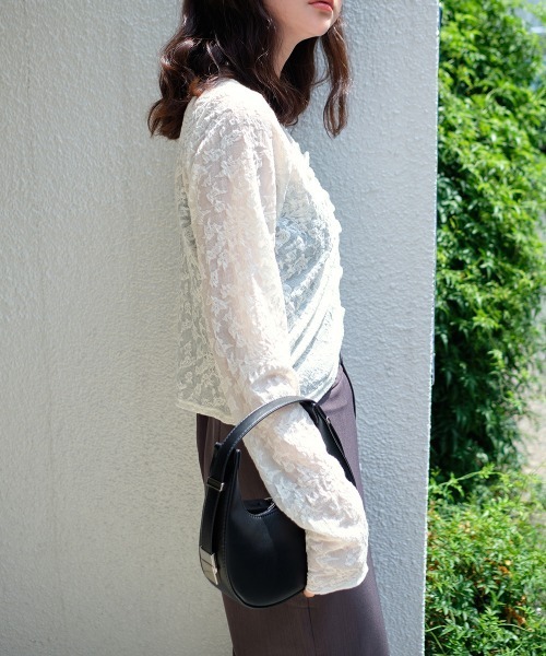 激レアグラデーションプリーツ長袖トップス 即納☆ グラデーションプルオーバー パープル系 TK2281-1-3631