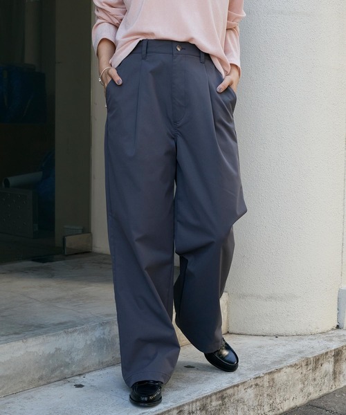 MONO-MART（モノマート）の「<イージーケア/UVカット>ワンタック ファンクショナルファブリックチノパンツ/ヴィンテージライクデニムパンツ（チノパンツ・メンズ・ブラック系/インディゴブルー/ベージュ/チャコール/オリーブ/ブラック・L/M/S）」の20枚目の写真