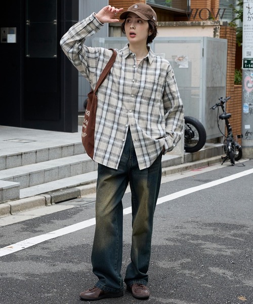 MONO-MART（モノマート）の「<イージーケア/UVカット>ワンタック ファンクショナルファブリックチノパンツ/ヴィンテージライクデニムパンツ（チノパンツ・メンズ・ブラック系/インディゴブルー/ベージュ/チャコール/オリーブ/ブラック・L/M/S）」の18枚目の写真