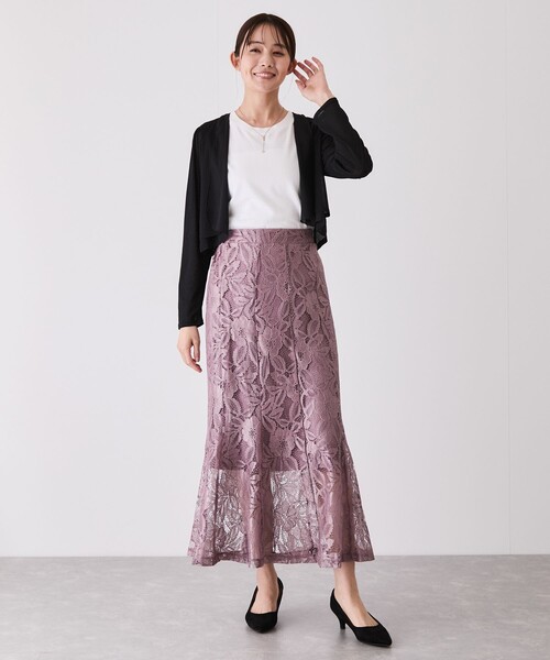 Jayro(ジャイロ)の「前開き羽織カーディガン(カーディガン/ボレロ・レディース・ブラック/ホワイト系その他・M)」の9枚目の写真