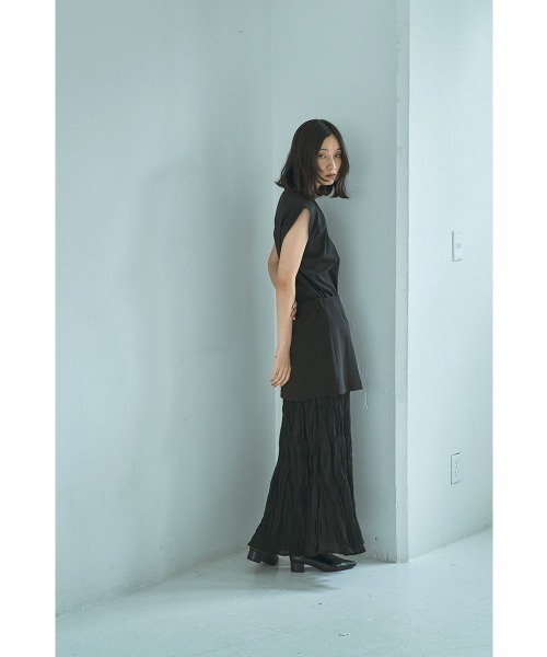 marjour(マージュール)の「DOCKING LAYERED SKIRT(スカート・レディース・ブラック/ブラウン・M/L)」の6枚目の写真