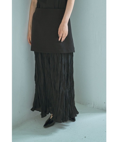 marjour(マージュール)の「DOCKING LAYERED SKIRT(スカート・レディース・ブラック/ブラウン・M/L)」の7枚目の写真