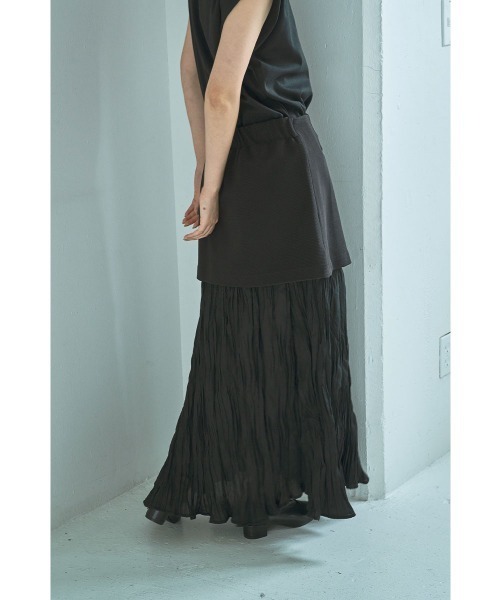 marjour(マージュール)の「DOCKING LAYERED SKIRT(スカート・レディース・ブラック/ブラウン・M/L)」の9枚目の写真