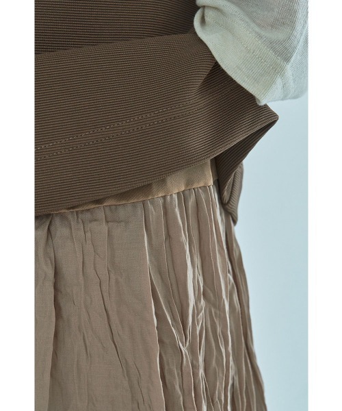 marjour(マージュール)の「DOCKING LAYERED SKIRT(スカート・レディース・ブラック/ブラウン・M/L)」の10枚目の写真