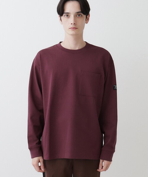 Dessin(デッサン)の「【洗える】ヘビー天竺ロンT(Tシャツ/カットソー・メンズ・ホワイト系/ブラック/ボルドー・02/03)」の16枚目の写真