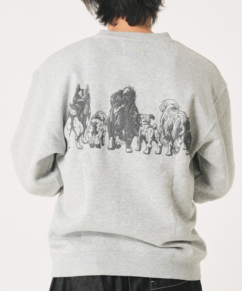 裏起毛モノトーンアニマル柄トレーナー(M1)（スウェット）｜CORISCO