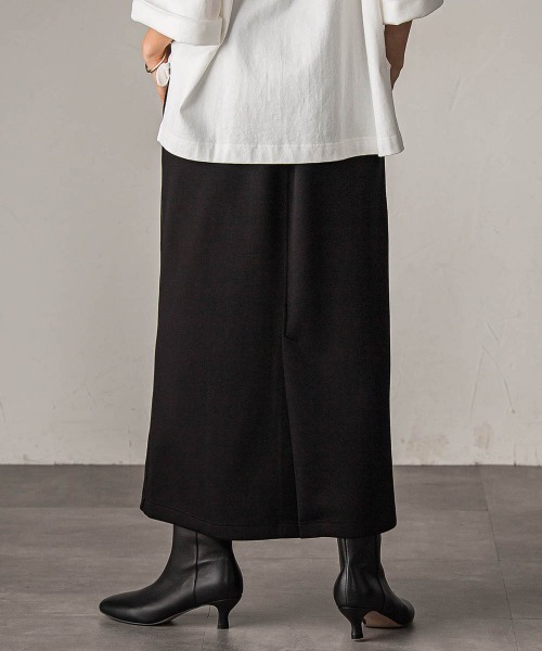 MAYSON GREY（メイソングレイ）の「叶えるIラインスカート≪手洗い可能≫（スカート・レディース・ブラック/チャコールグレー・M）」の5枚目の写真