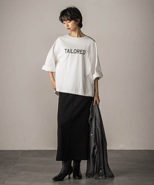 MAYSON GREY（メイソングレイ）の「叶えるIラインスカート≪手洗い可能≫（スカート・レディース・ブラック/チャコールグレー・M）」の7枚目の写真