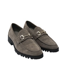 SOMEDIFF（サムディフ）の「スウェードローファー メンズ スエード ブラック ビット（スニーカー）」