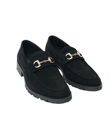 SOMEDIFF（サムディフ）の「スウェードローファー メンズ スエード ブラック ビット（スニーカー・メンズ）」