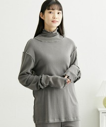 nissen（ニッセン）の「【夏の冷房対策】綿100％パジャマインナー　首・手首あったか12分袖ハイネック（ルームウェア/パジャマ・レディース）」