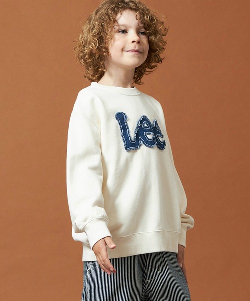 Lee（リー）の「Lee/リー【110-150cm】キッズ デニムロゴパッチスウェット（スウェット・キッズ・オフホワイト/レッド/グリーン・130/140/150/120/110）」の19枚目の写真