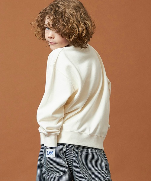Lee（リー）の「Lee/リー【110-150cm】キッズ デニムロゴパッチスウェット（スウェット・キッズ・オフホワイト/レッド/グリーン・130/140/150/120/110）」の16枚目の写真