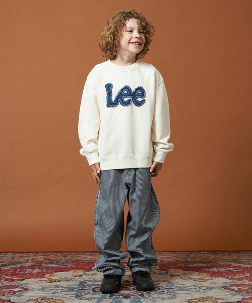Lee（リー）の「Lee/リー【110-150cm】キッズ デニムロゴパッチスウェット（スウェット・キッズ・オフホワイト/レッド/グリーン・130/140/150/120/110）」の15枚目の写真