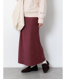 スウェード調バイアススカート《2025autumn catalog item》