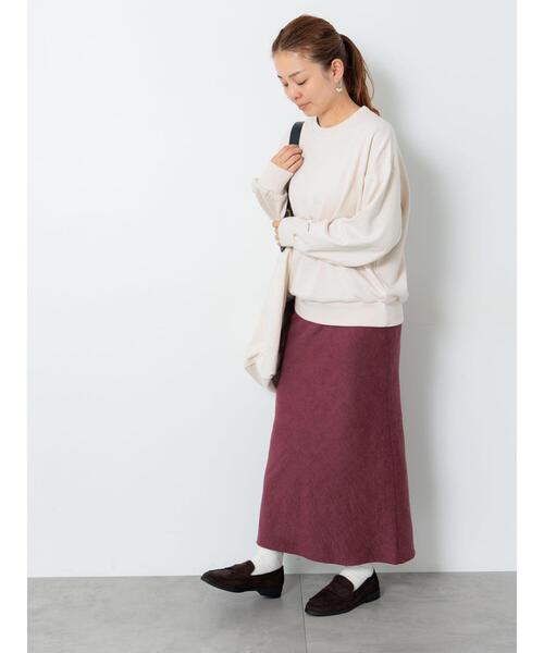 Lugnoncure(ルノンキュール)の「スウェード調バイアススカート《2025autumn catalog item》(スカート・レディース・ベージュ/レッド/ブラウン・F)」の14枚目の写真