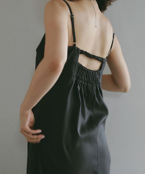 N WITH.(エヌウィズ)の「キャミソールワンピース(ワンピース・レディース・グレー/ブラック・MEDIUM/SMALL)」の10枚目の写真