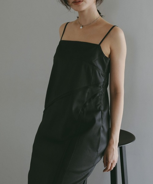 N WITH.(エヌウィズ)の「キャミソールワンピース(ワンピース・レディース・グレー/ブラック・MEDIUM/SMALL)」の21枚目の写真