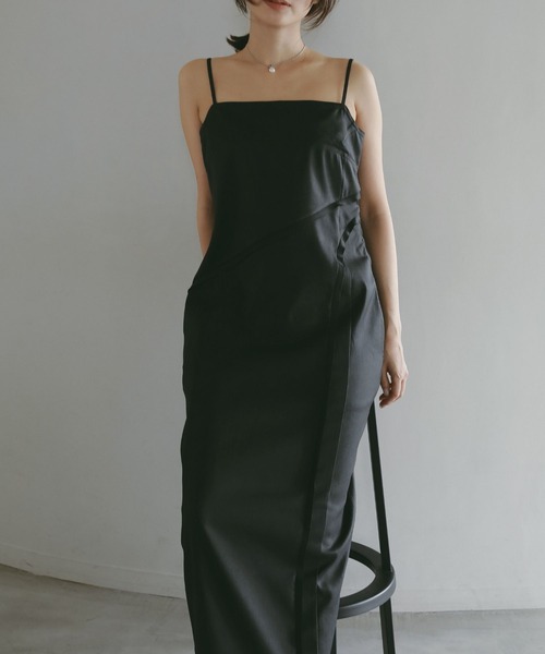 N WITH.(エヌウィズ)の「キャミソールワンピース(ワンピース・レディース・グレー/ブラック・MEDIUM/SMALL)」の13枚目の写真