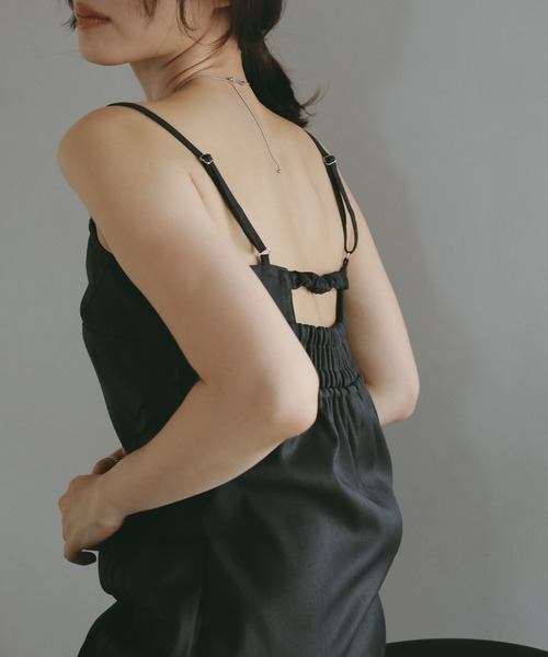 N WITH.(エヌウィズ)の「キャミソールワンピース(ワンピース・レディース・グレー/ブラック・MEDIUM/SMALL)」の7枚目の写真