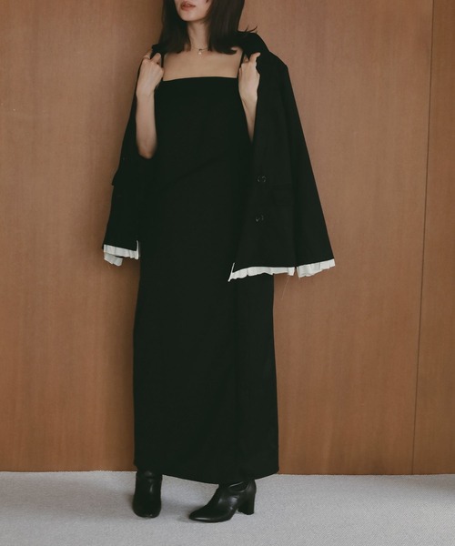 N WITH.(エヌウィズ)の「キャミソールワンピース(ワンピース・レディース・グレー/ブラック・MEDIUM/SMALL)」の18枚目の写真