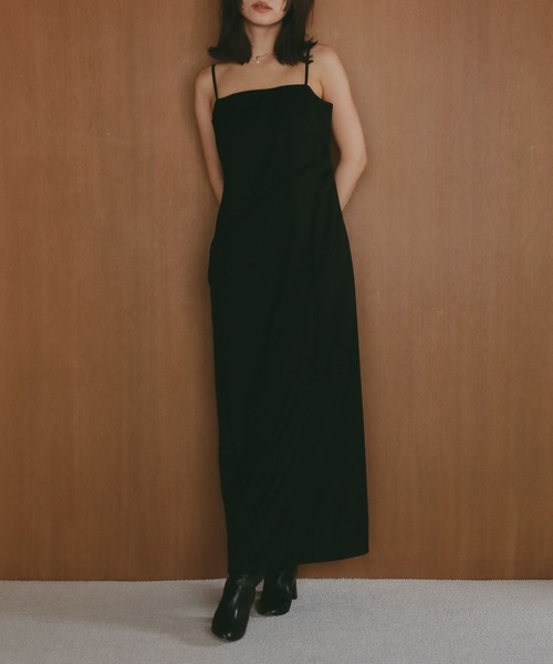 N WITH.(エヌウィズ)の「キャミソールワンピース(ワンピース・レディース・グレー/ブラック・MEDIUM/SMALL)」の6枚目の写真