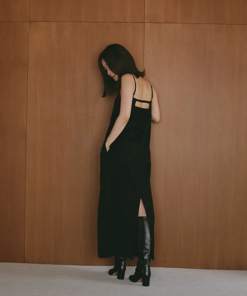 N WITH.(エヌウィズ)の「キャミソールワンピース(ワンピース・レディース・グレー/ブラック・MEDIUM/SMALL)」の17枚目の写真