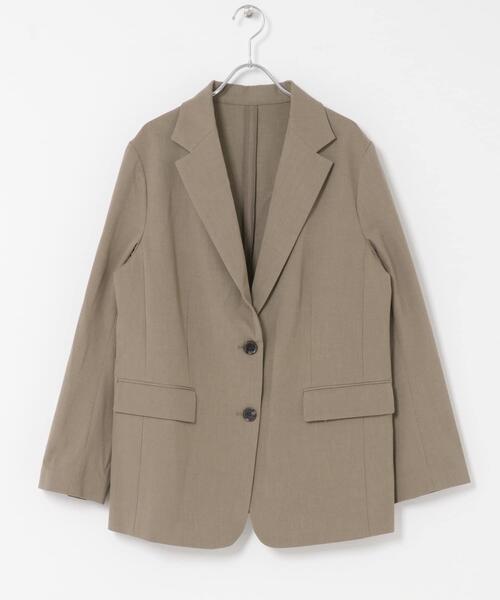 F by ROSSO（エフバイロッソ）の「F by ROSSO　ストレッチテーラージャケット（その他アウター・レディース・ベージュ/ネイビー・FREE）」の9枚目の写真