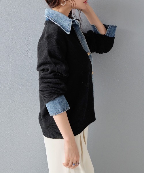 kolor カラー　22aw ドッキング　切り替えカーディガン kolor カラー 22aw ドッキング 切り替えカーディガン