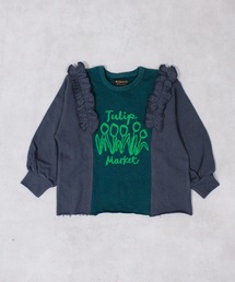 MARKEY'S（マーキーズ）の「裏毛リメイクフリルスウェット（スウェット・キッズ）」