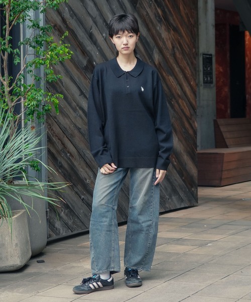 U.S. POLO ASSN.(ユーエスポロアッスン)の「【U.S. POLO ASSN./ユーエスポロアッスン 】ニットポロシャツ(ニット/セーター・メンズ・グレー/ブラック/カーキ/ネイビー・MEDIUM/LARGE/X-LARGE)」の5枚目の写真