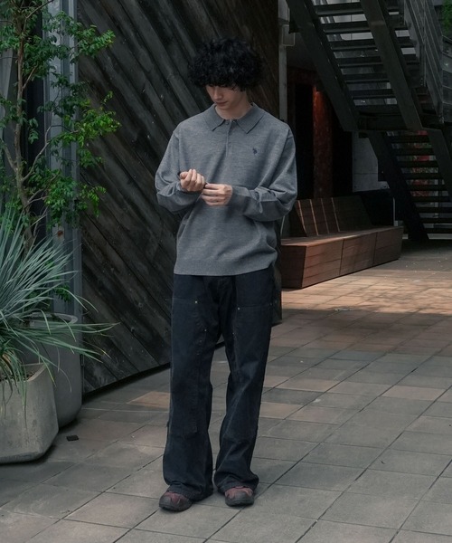U.S. POLO ASSN.(ユーエスポロアッスン)の「【U.S. POLO ASSN./ユーエスポロアッスン 】ニットポロシャツ(ニット/セーター・メンズ・グレー/ブラック/カーキ/ネイビー・MEDIUM/LARGE/X-LARGE)」の10枚目の写真