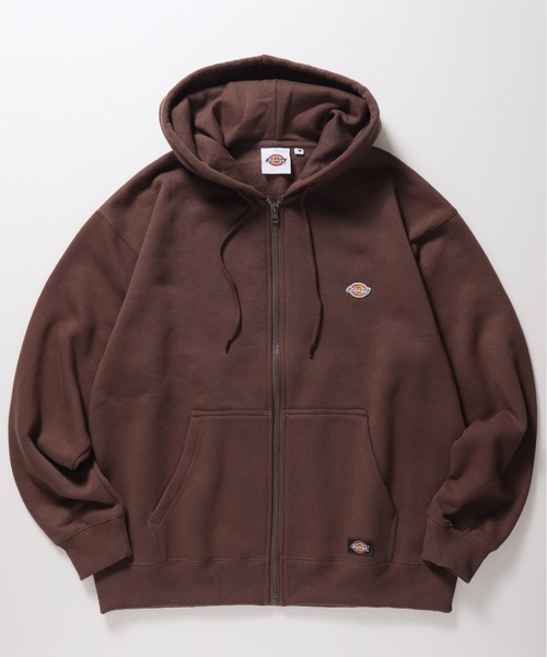 Dickies(ディッキーズ)の「【Dickies/ディッキーズ】裏起毛ワンポイントワッペンフルZIPパーカー(パーカー・メンズ・ブラック/オートミール/ネイビー/ブラウン・M/L/LL)」の11枚目の写真
