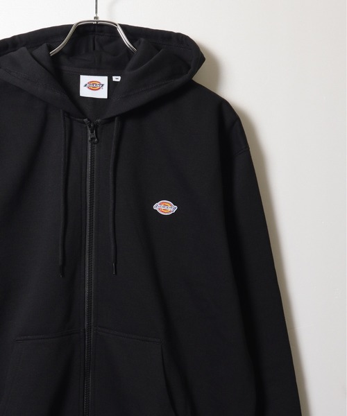 Dickies(ディッキーズ)の「【Dickies/ディッキーズ】裏起毛ワンポイントワッペンフルZIPパーカー(パーカー・メンズ・ブラック/オートミール/ネイビー/ブラウン・M/L/LL)」の5枚目の写真