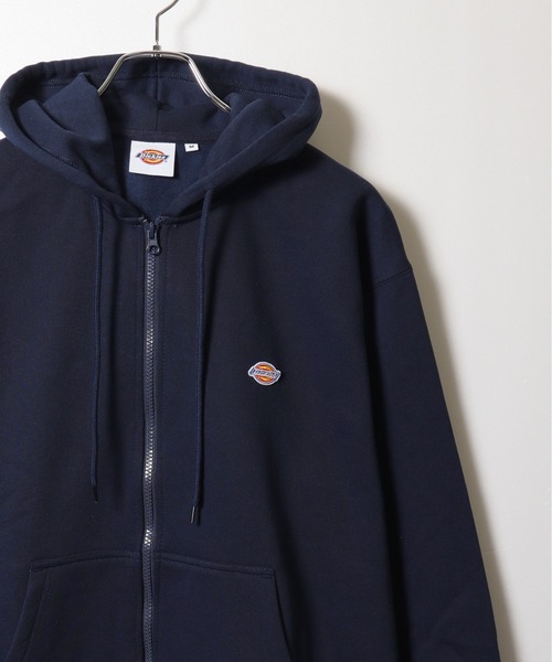 Dickies(ディッキーズ)の「【Dickies/ディッキーズ】裏起毛ワンポイントワッペンフルZIPパーカー(パーカー・メンズ・ブラック/オートミール/ネイビー/ブラウン・M/L/LL)」の8枚目の写真