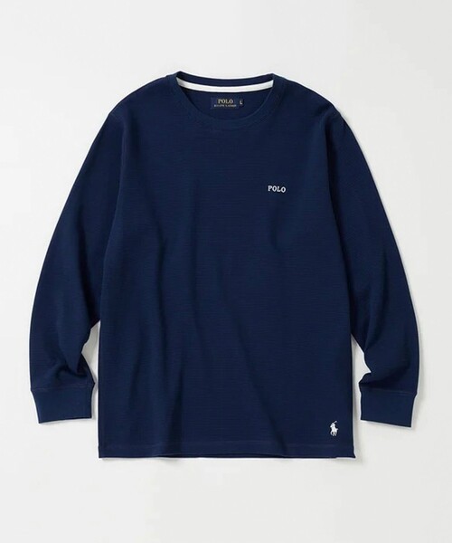 POLO RALPH LAUREN SLEEPWEAR（ポロラルフローレンスリープウェア）の「【POLO RALPH LAUREN/ポロ ラルフ ローレン】ワッフルロングスリーブ（Tシャツ/カットソー・メンズ・ネイビー/ブラック/グレー・M/L/XL）」の3枚目の写真