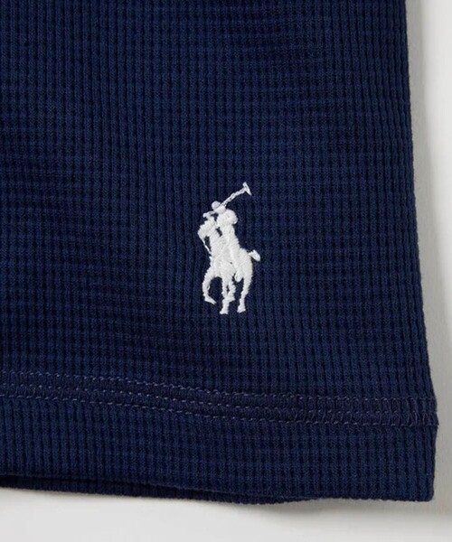 POLO RALPH LAUREN SLEEPWEAR（ポロラルフローレンスリープウェア）の「【POLO RALPH LAUREN/ポロ ラルフ ローレン】ワッフルロングスリーブ（Tシャツ/カットソー・メンズ・ネイビー/ブラック/グレー・M/L/XL）」の8枚目の写真