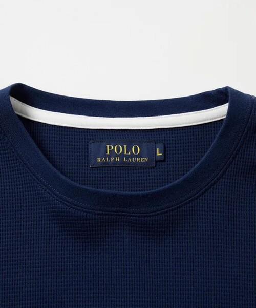 POLO RALPH LAUREN SLEEPWEAR（ポロラルフローレンスリープウェア）の「【POLO RALPH LAUREN/ポロ ラルフ ローレン】ワッフルロングスリーブ（Tシャツ/カットソー・メンズ・ネイビー/ブラック/グレー・M/L/XL）」の9枚目の写真
