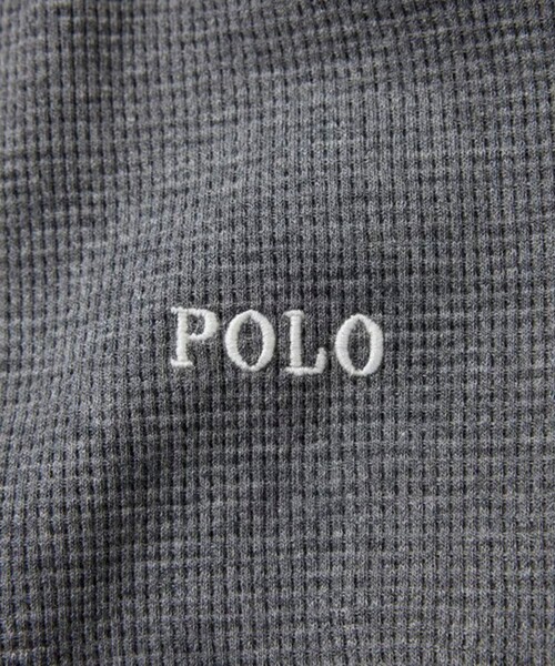 POLO RALPH LAUREN SLEEPWEAR（ポロラルフローレンスリープウェア）の「【POLO RALPH LAUREN/ポロ ラルフ ローレン】ワッフルロングスリーブ（Tシャツ/カットソー・メンズ・ネイビー/ブラック/グレー・M/L/XL）」の13枚目の写真