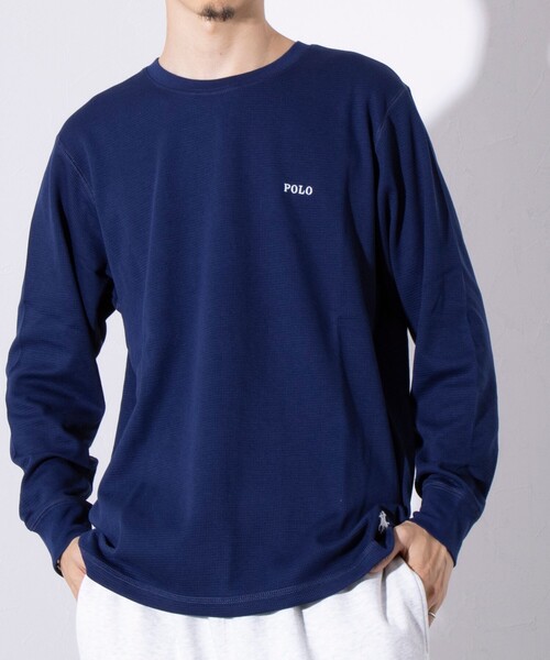 POLO RALPH LAUREN SLEEPWEAR（ポロラルフローレンスリープウェア）の「【POLO RALPH LAUREN/ポロ ラルフ ローレン】ワッフルロングスリーブ（Tシャツ/カットソー・メンズ・ネイビー/ブラック/グレー・M/L/XL）」の17枚目の写真